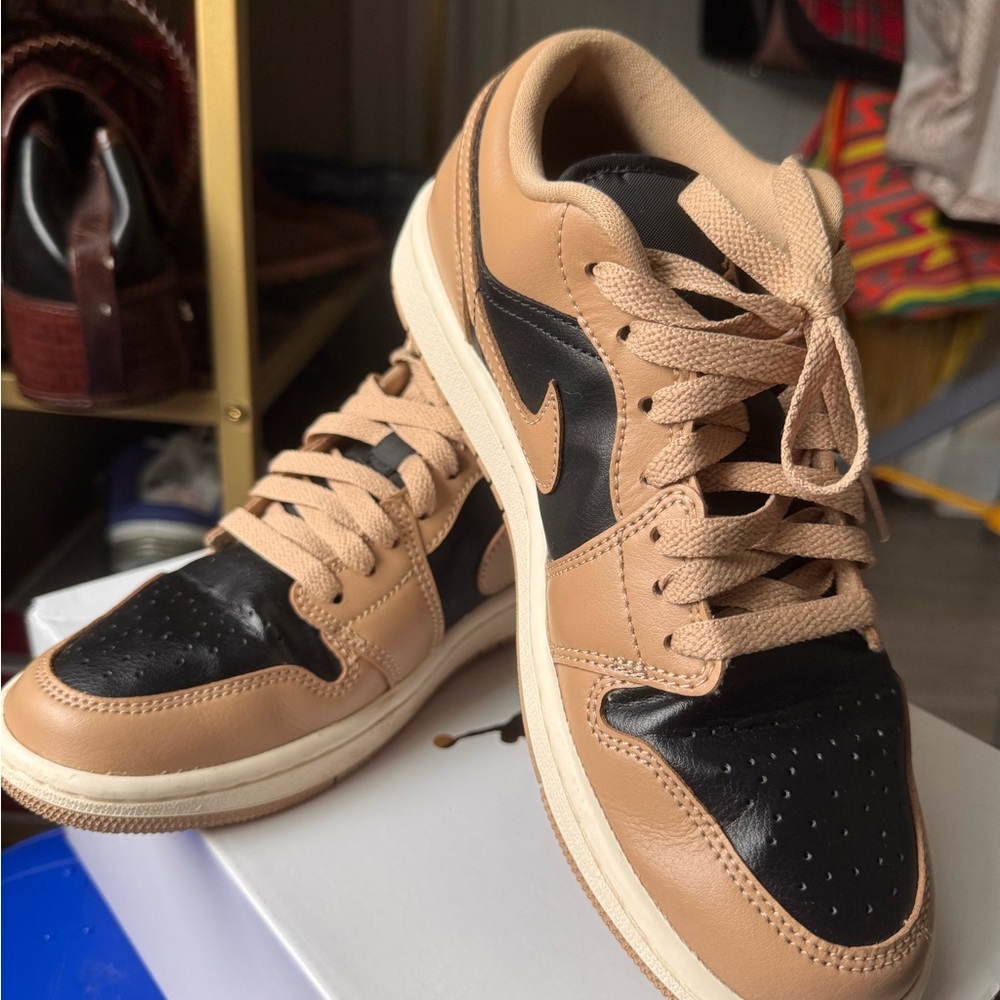Nike Women's Air Jordan 1 Low in the "Desert" Colorway with Box